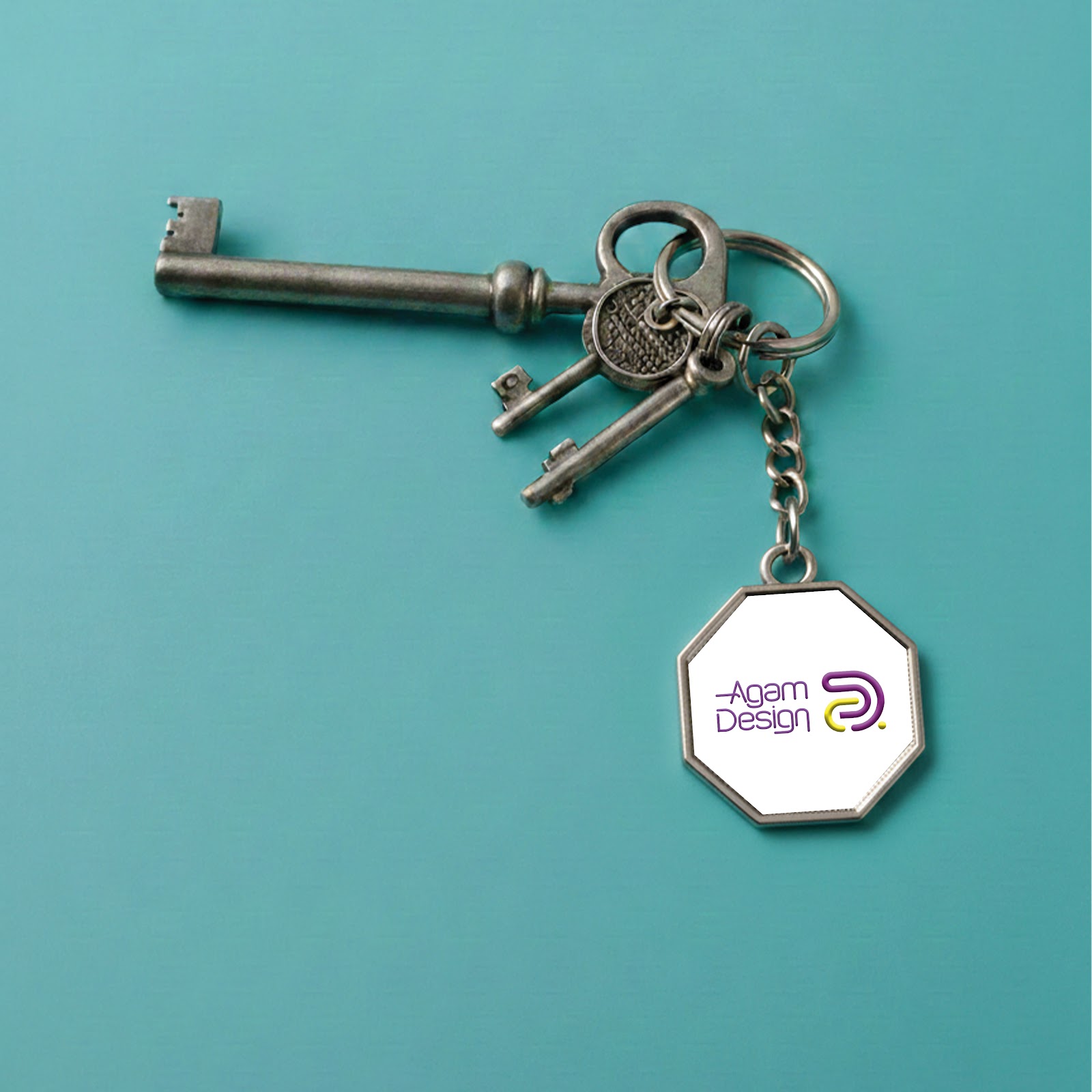 Porte-clés Octogonal - Pc.015