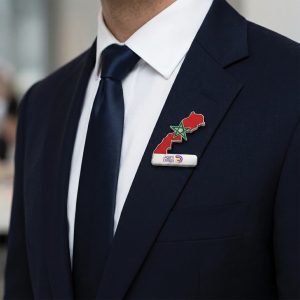 Pins Carte du Maroc & Logo -Pi.020